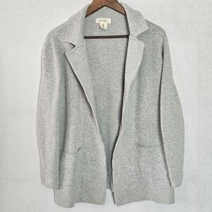 Jessica Simpson Longline Open Cardigan Gray Size: Medium 100% Cotton